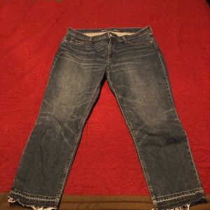 Brand new, Old Navy online. Tried them on once, too big. Already tossed receipt.